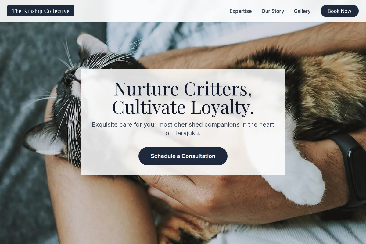 Premium Animal Care Website Design